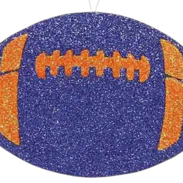 Flat football ornament for football wreath making, SKU MD0271E9