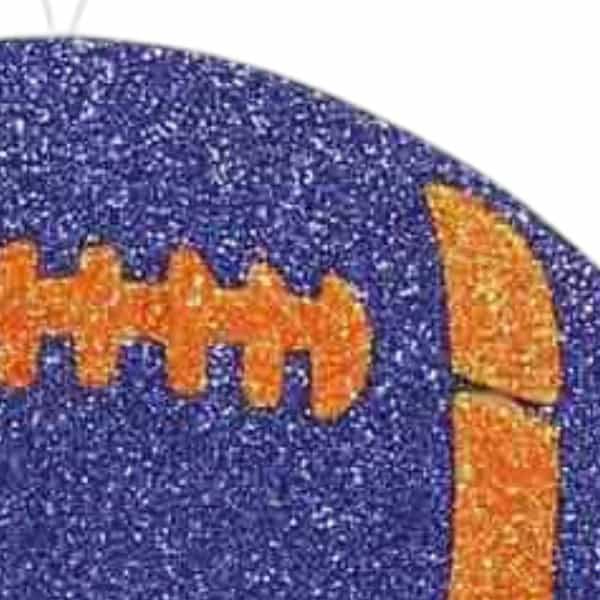 Flat football ornament for football wreath making, SKU MD0271E9
