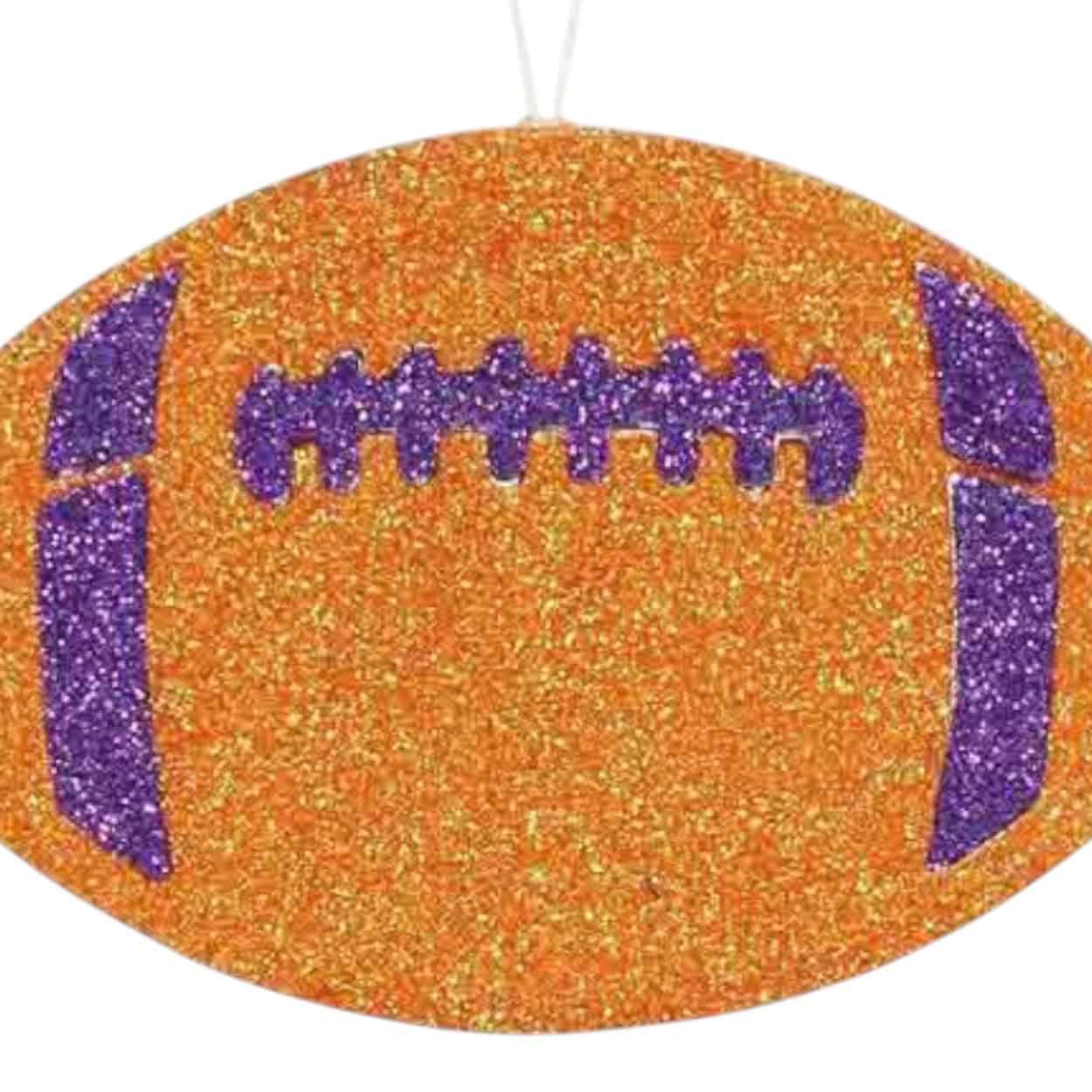 Flat football ornament for football wreath making, SKU MD0271F8
