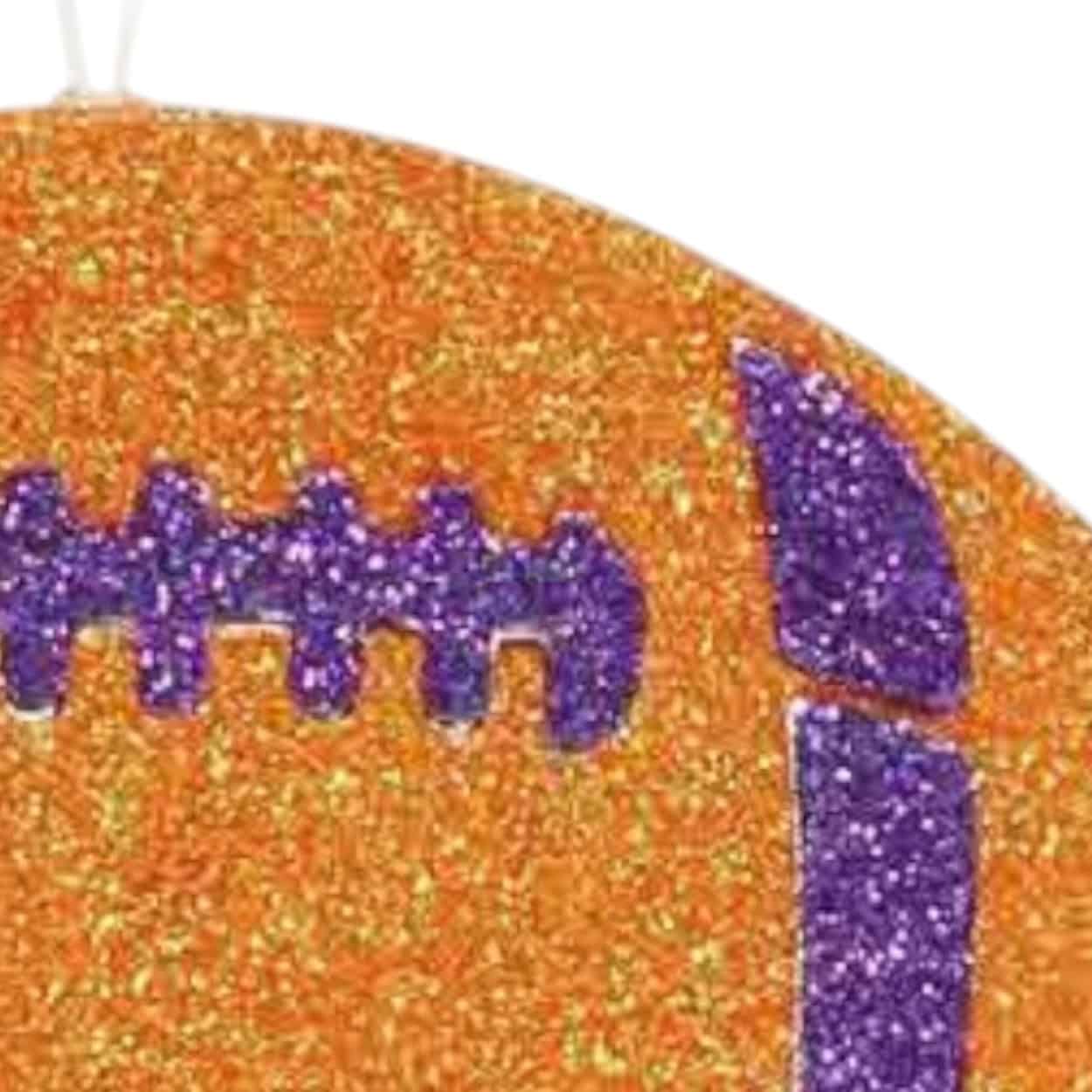 Flat football ornament for football wreath making, SKU MD0271F8