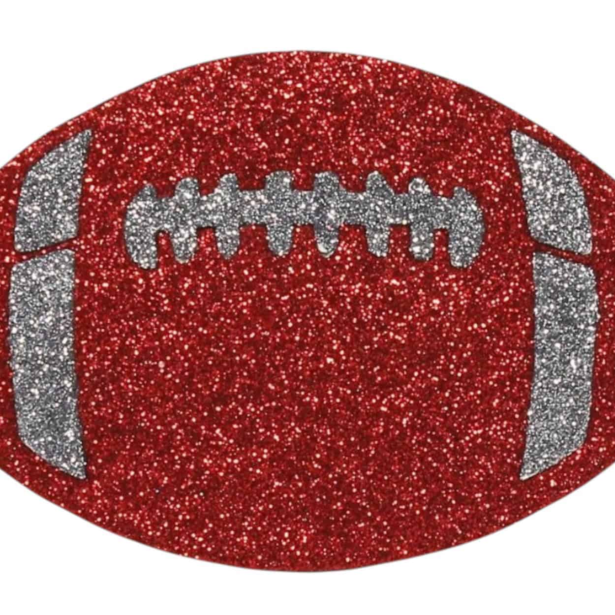 Flat football ornament for football wreath making, SKU MD0271H4