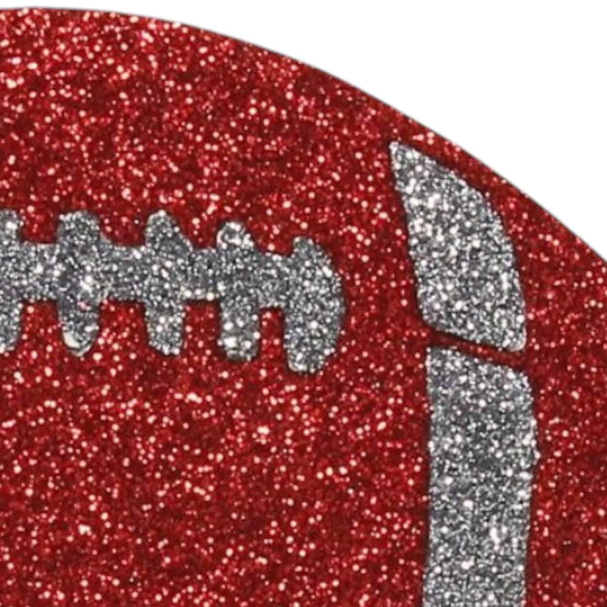 Flat football ornament for football wreath making, SKU MD0271H4