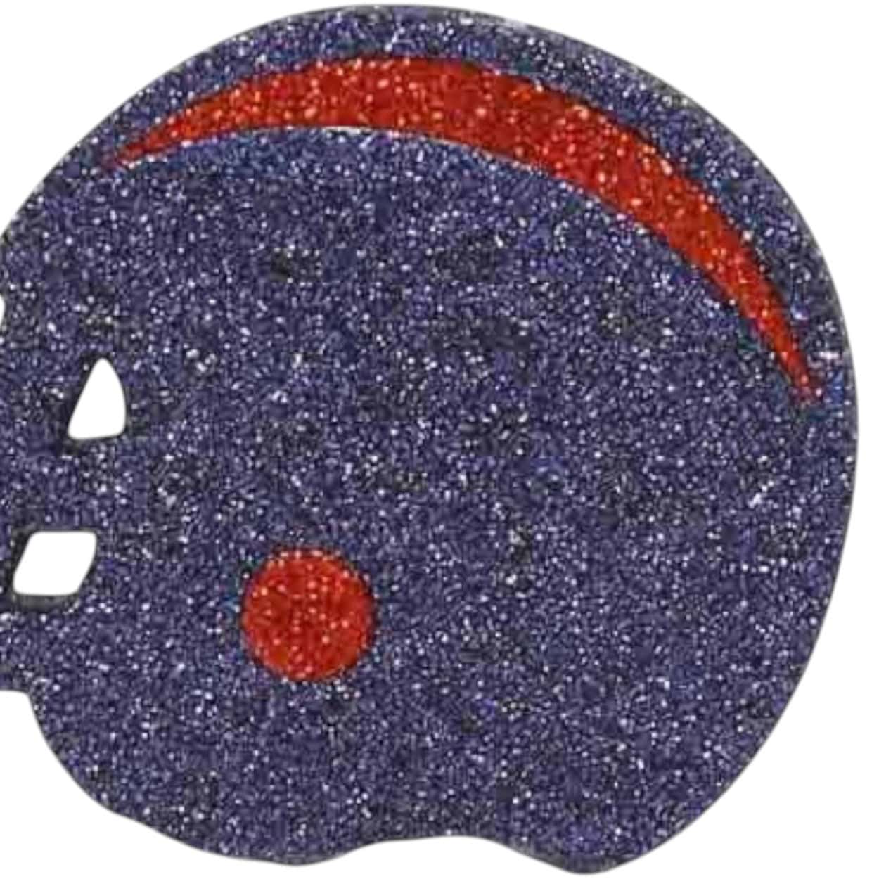 Flat football helmet ornament for football wreath making, SKU MD0274E7