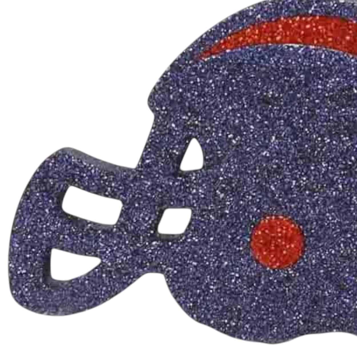 Flat football helmet ornament for football wreath making, SKU MD0274E7