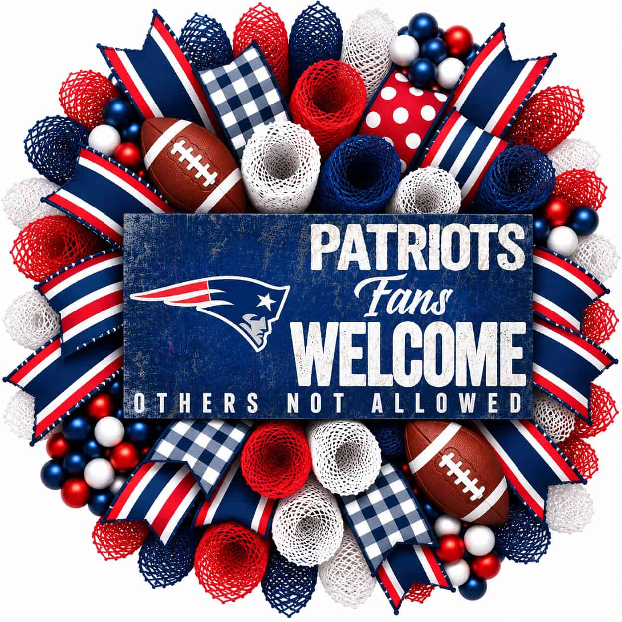 New England Patriots Fans Welcome Wreath