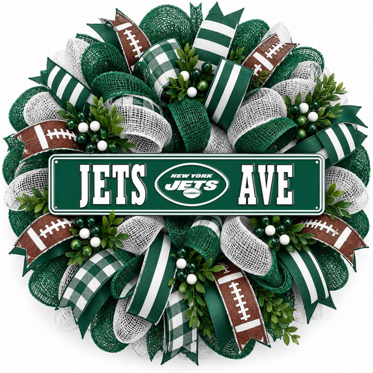 New York Jets Football Wreath Ideas