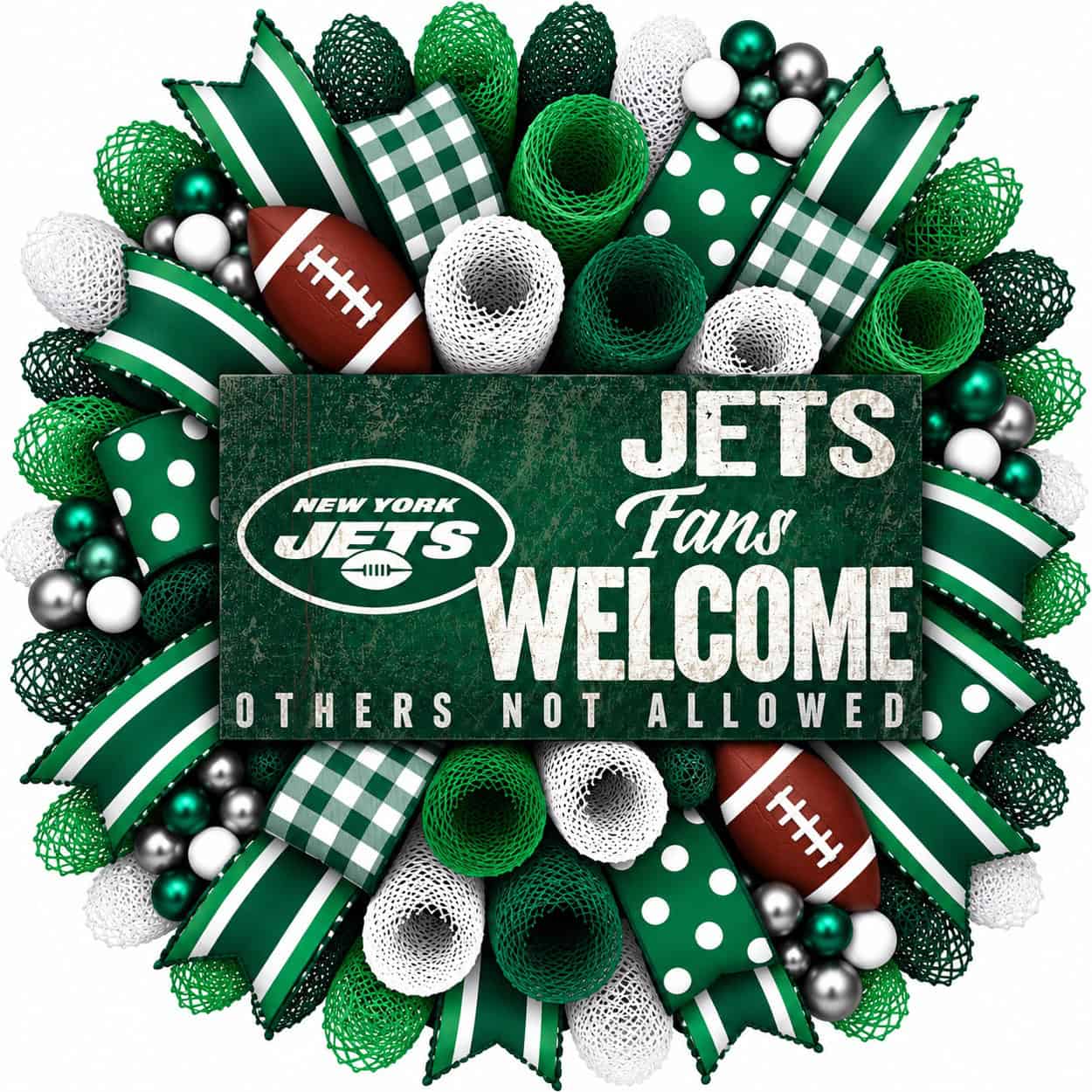 New York Jets Fans Welcome Wreath