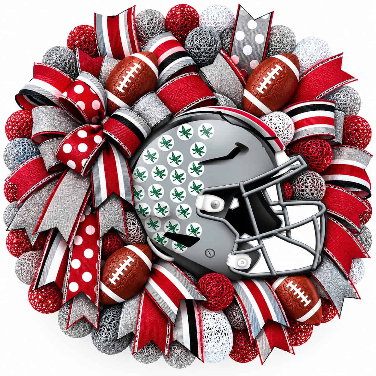 Ohio State Buckeyes Football Helmet Wreath