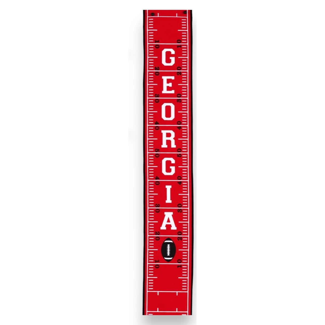 2.5" Georgia Football Field Ribbon - 10 yards - Image 4