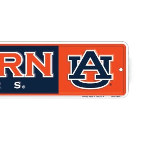 Auburn Tigers Rectangle Sign Metal