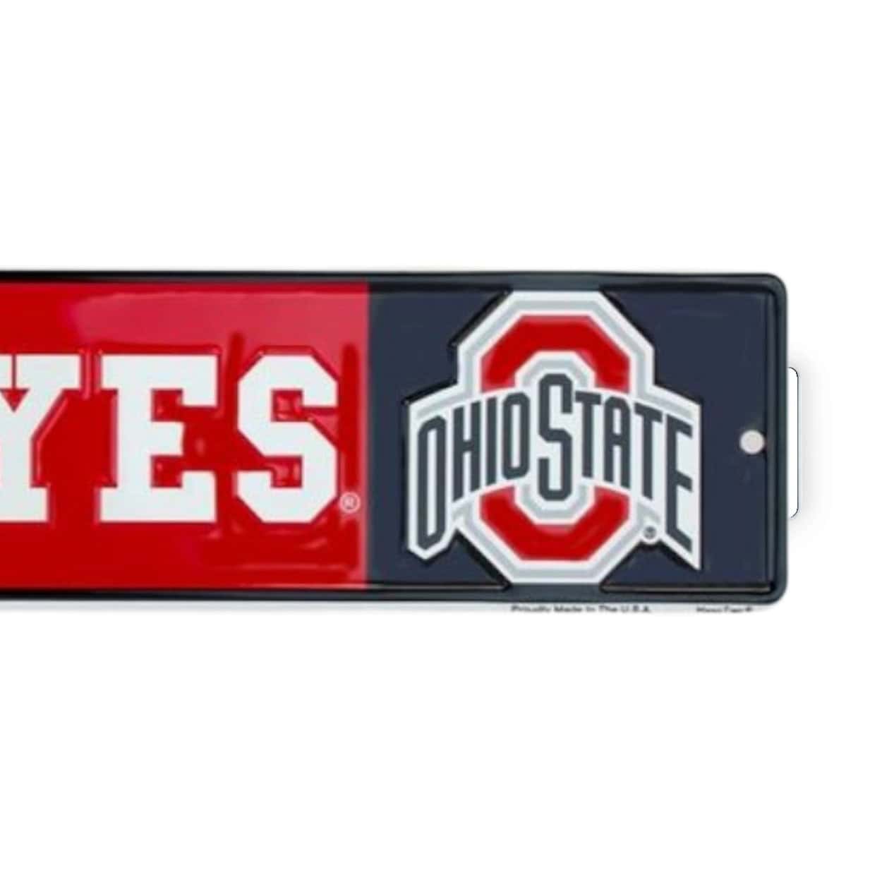 Ohio State Rectangle Sign Metal