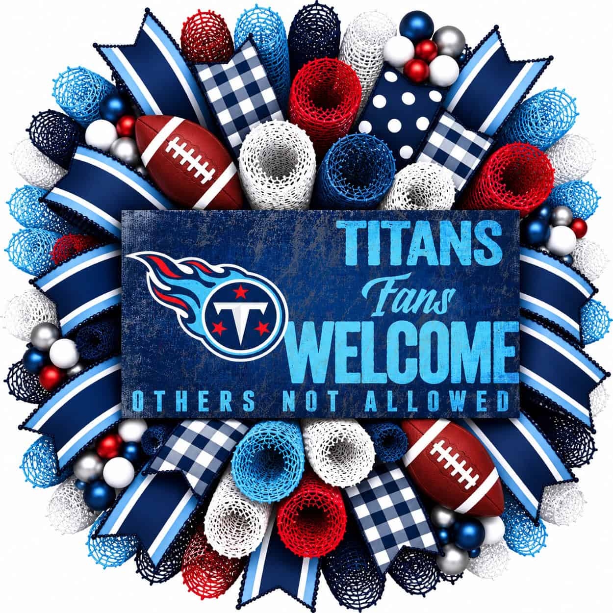 Tennessee Titans Fans Welcome Wreath