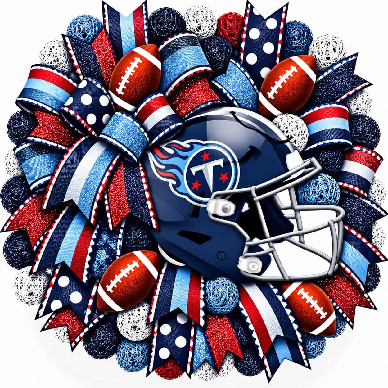 Tennessee Titans Football Helmet Wreath