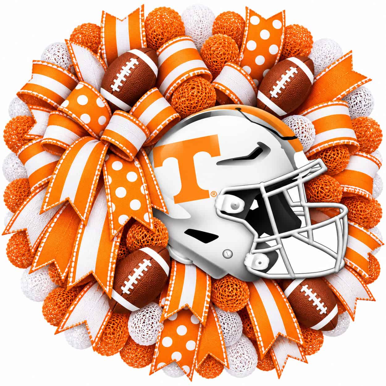 Tennessee Volunteers Football Helmet Wreath