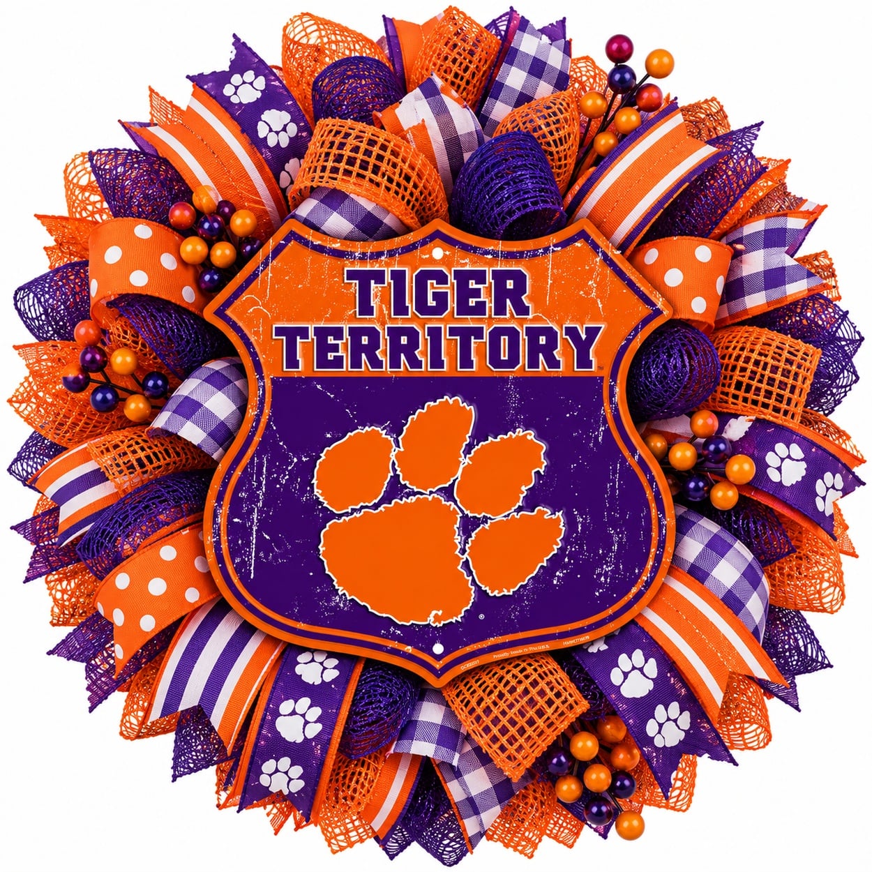 Clemson Tigers Football Wreath Ideas & Inspiration