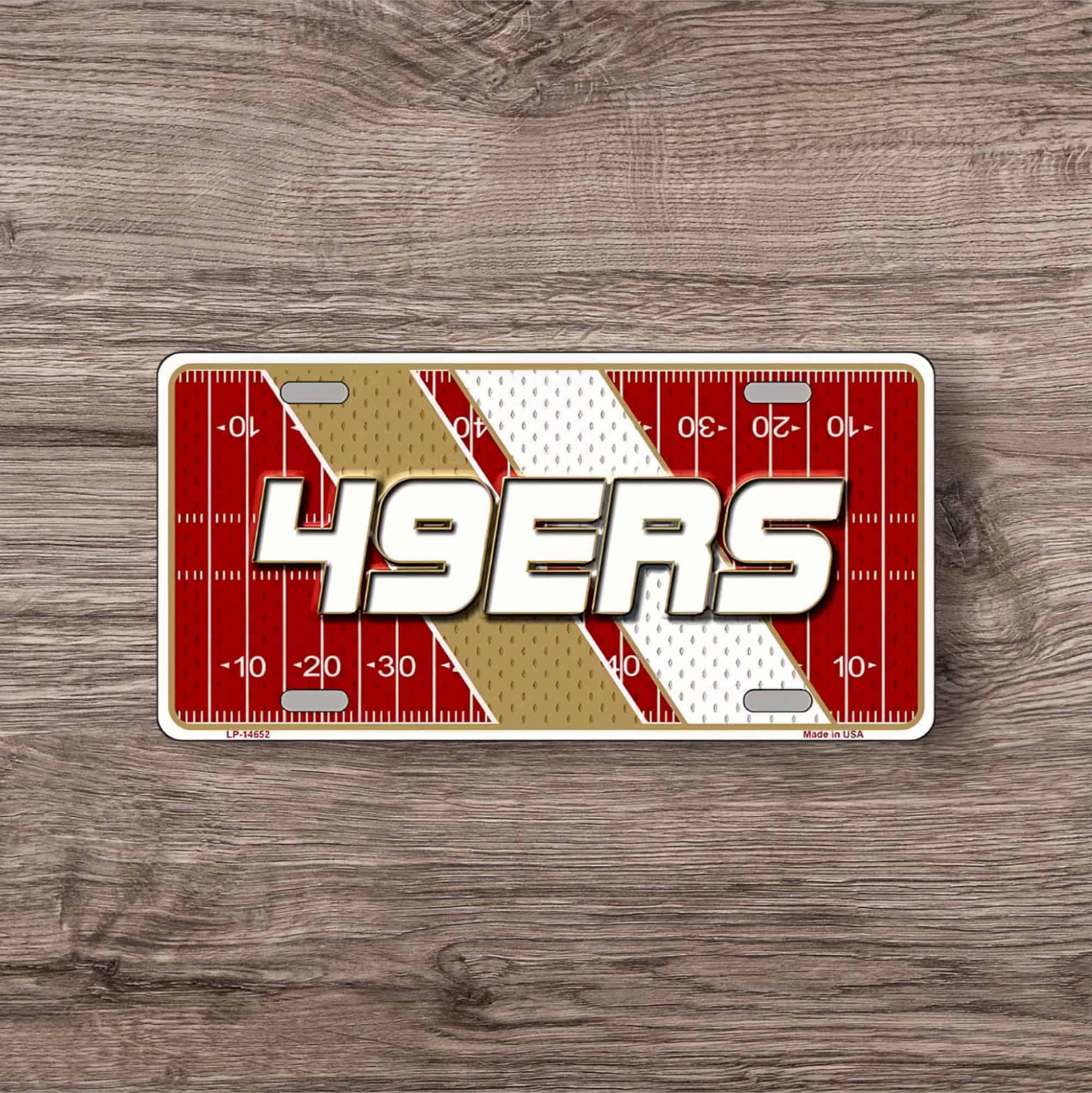 49ers Football License Plate - Image 4