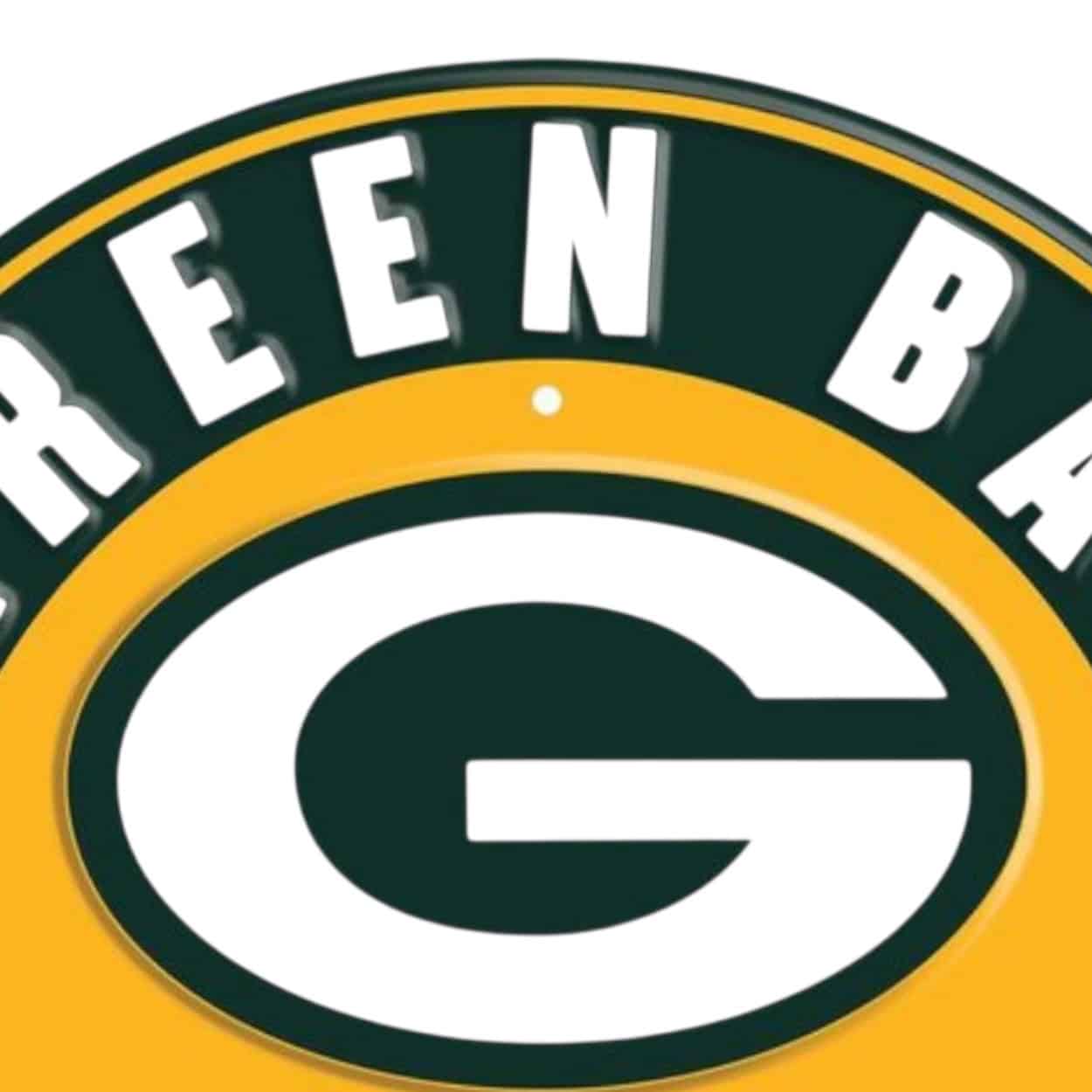 NFL round metal sign for football wreath making, SKU SRNFL05