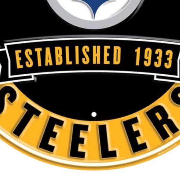 Pittsburgh Steelers Round Metal Sign