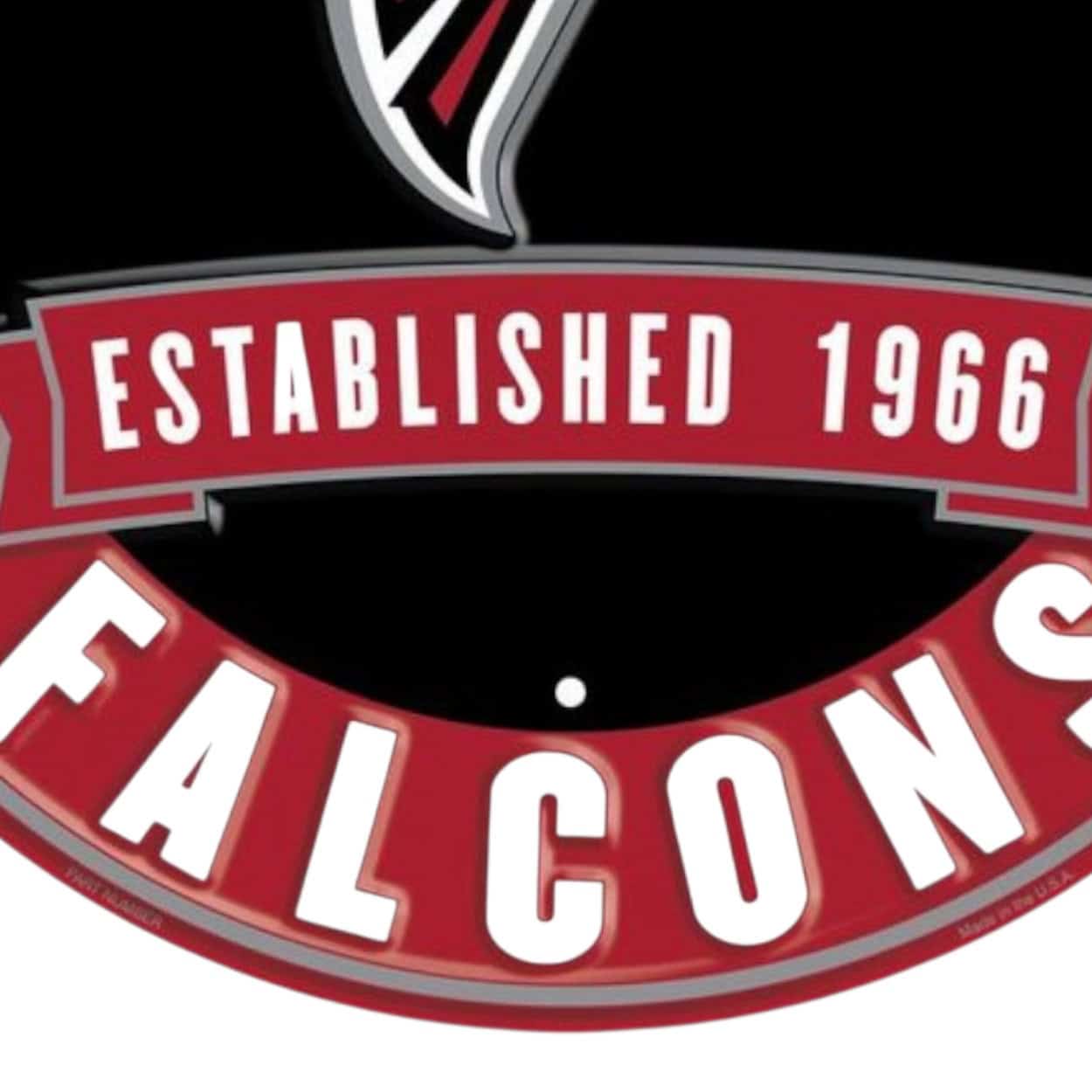 NFL round metal sign for football wreath making, SKU SRNFL16