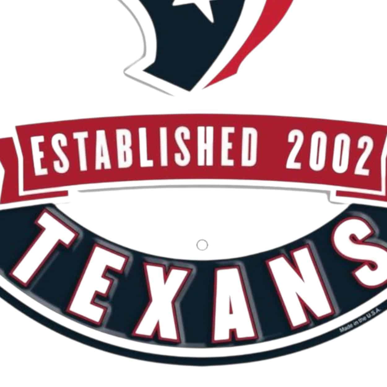 NFL round metal sign for football wreath making, SKU SRNFL22
